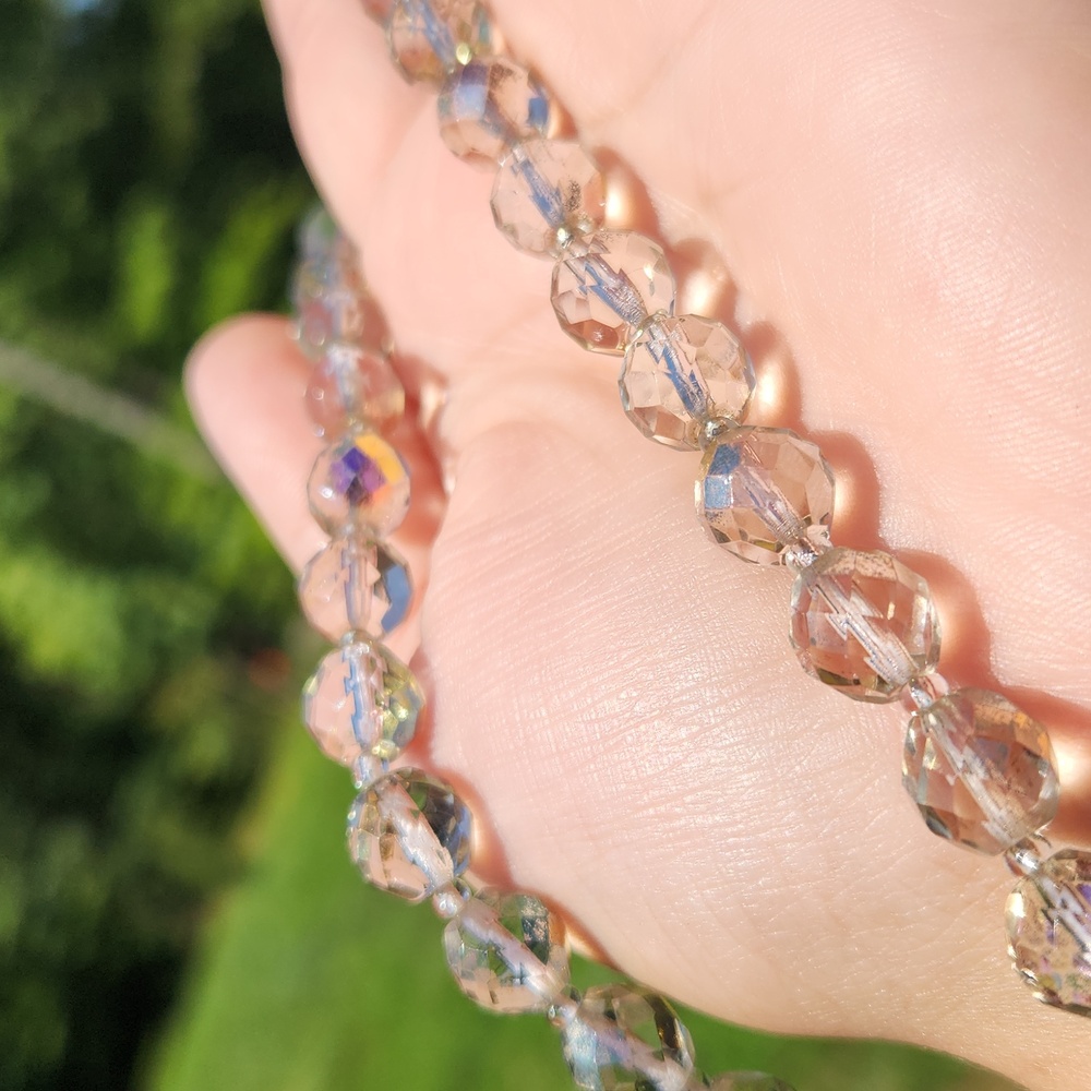 Art Deco Vintage crystal Necklace